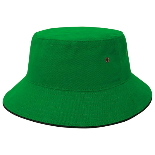 Lime Black Sandwich Brim Bucket Hats